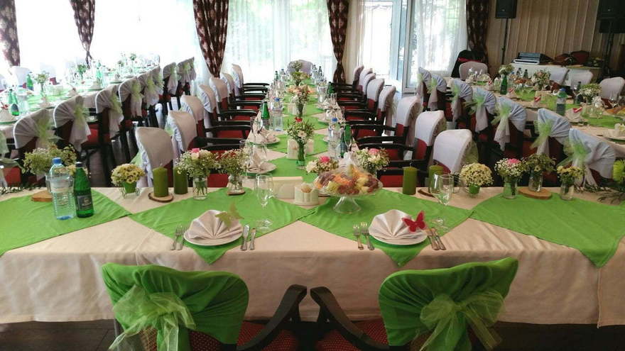 Классика, Весенняя / Летняя в Выездная регистрация, Ресторан / Банкетный зал от Студия свадеб Дуэт 7