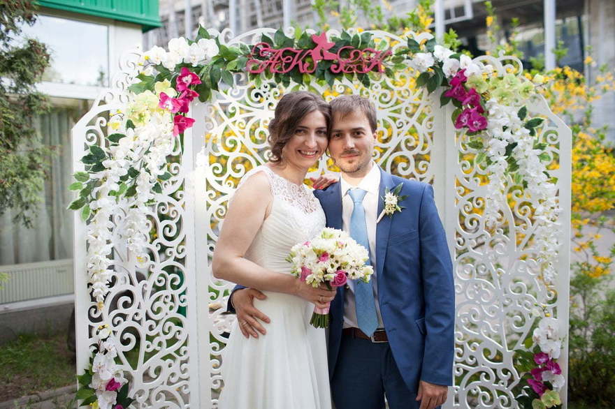 Классика, Весенняя / Летняя в Выездная регистрация, Ресторан / Банкетный зал от Студия свадеб Дуэт 20