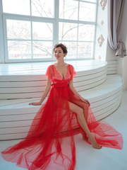 Красное платье Камелия от Будуарные платья Юлии Блейх 1