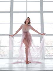 Платье Камелия цвета пыльная роза от Будуарные платья Юлии Блейх 1