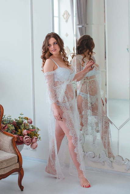 Белое платье Лали от Будуарные платья Юлии Блейх 2