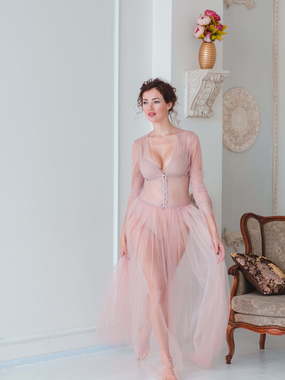 Платье Сильвия цвета пыльная роза от Будуарные платья Юлии Блейх 1