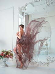 Платье Элоиза цвета горячий шоколад от Будуарные платья Юлии Блейх 1