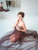 Платье Элоиза цвета горячий шоколад от Будуарные платья Юлии Блейх 5