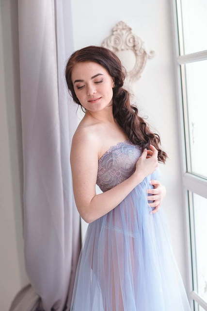 Сиреневое платье Элоиза от Будуарные платья Юлии Блейх 5