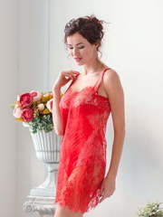 Красная сорочка Милена от Будуарные платья Юлии Блейх 1