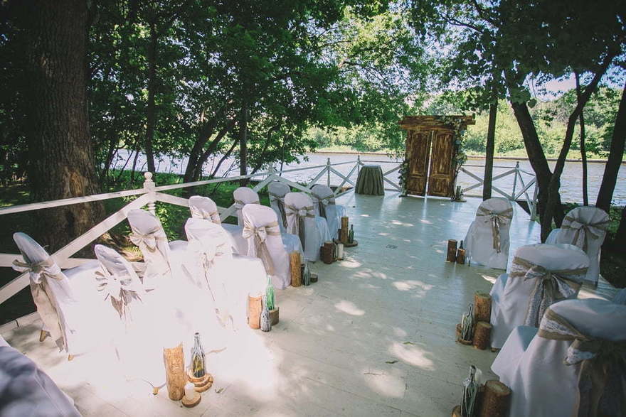 Весенняя / Летняя, Рустик, Эко в Выездная регистрация, Природа, Шатер от Организаторы свадеб O2Studio 6