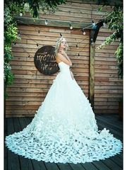 Локоны / Локоны на один бок, С аксессуарами / Цветами / Фатой от A & Yu ArtLab beauty boutique 1