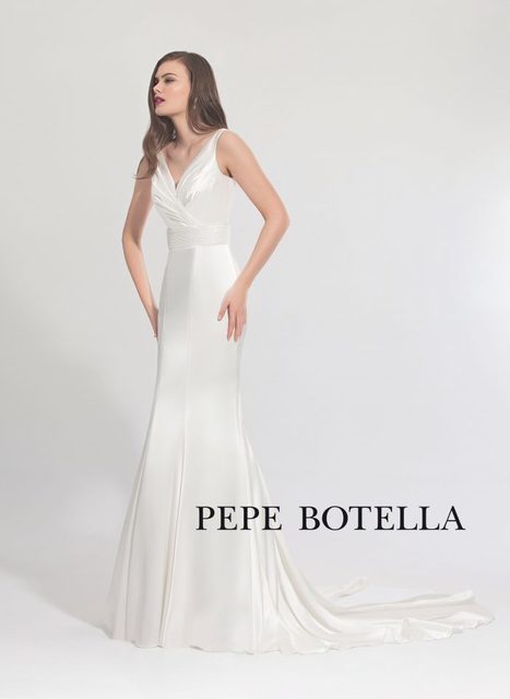 Свадебное платье Pepe Botella (Арт.519). Силуэт Рыбка. Цвет Белый / Молочный, Айвори / Капучино. Вид 1