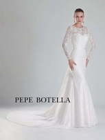 Свадебное платье Pepe Botella (Арт.548). Силуэт Рыбка. Цвет Белый / Молочный, Айвори / Капучино. Вид 1