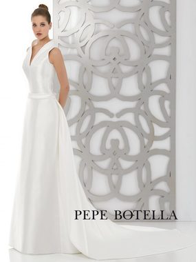 Свадебное платье Pepe Botella (Арт.504). Силуэт Прямое. Цвет Белый / Молочный, Айвори / Капучино. Вид 1