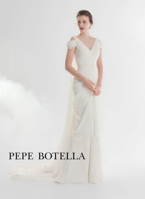 Свадебное платье Pepe Botella (Арт. 539). Силуэт Прямое. Цвет Белый / Молочный, Айвори / Капучино. Вид 1