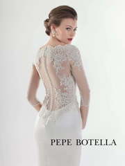 Свадебное платье Pepe Botella (Арт. 537). Силуэт Рыбка. Цвет Белый / Молочный, Айвори / Капучино. Вид 2
