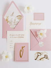 Прямоугольные / Квадратные Пакет № 8 Gold Rose от All dates box - готовые наборы свадебного декора 1