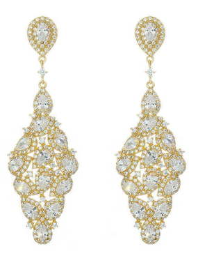 Серьги SE12239g из Позолоченная бижутерия от Love Wedding Couture 1