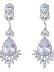 Серьги клипсы C04297 из Посеребренная бижутерия от Love Wedding Couture 1