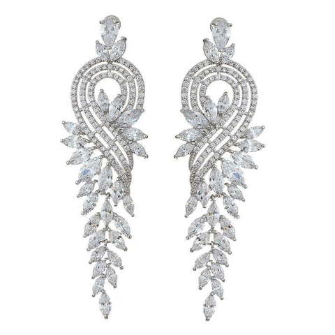 Серьги A6201 из Посеребренная бижутерия от Love Wedding Couture 1