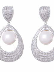 Серьги SES07192 из Посеребренная бижутерия от Love Wedding Couture 1