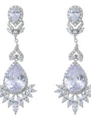 Серьги BE803 из Посеребренная бижутерия от Love Wedding Couture 1