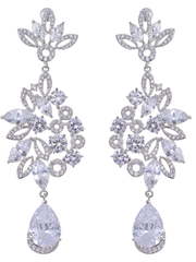 Серьги GLE4432 из Посеребренная бижутерия от Love Wedding Couture 1