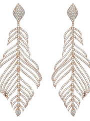 Серьги SE08089pg из Позолоченная бижутерия, Розовое (красное) золото от Love Wedding Couture 1