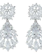 Серьги BE1128 из Посеребренная бижутерия от Love Wedding Couture 1