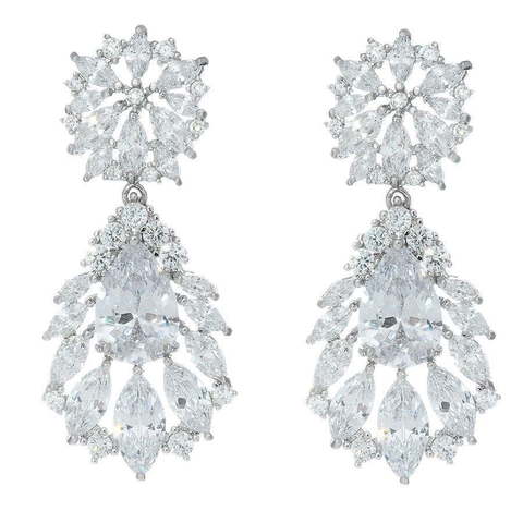 Серьги BE1128 из Посеребренная бижутерия от Love Wedding Couture 1