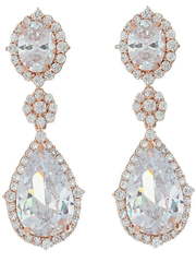 Серьги  A6237pg из Позолоченная бижутерия, Розовое (красное) золото от Love Wedding Couture 1