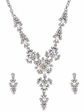 Комплект колье и серьги NB20 из Посеребренная бижутерия от Love Wedding Couture 1