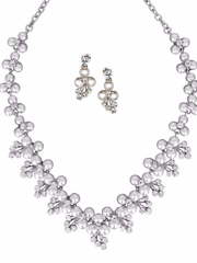 Комплект колье и серьги NB21 из Посеребренная бижутерия от Love Wedding Couture 1