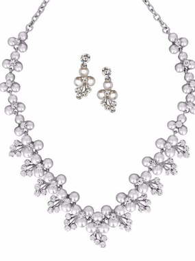 Комплект колье и серьги NB21 из Посеребренная бижутерия от Love Wedding Couture 1