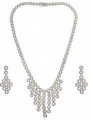 Комплект колье и серьги SN03785 из Посеребренная бижутерия от Love Wedding Couture 1