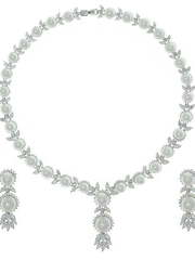 Комплект колье и серьги GLN0193 из Посеребренная бижутерия от Love Wedding Couture 1