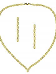 Комплект колье и серьги SN03553g из Позолоченная бижутерия от Love Wedding Couture 1