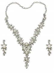 Комплект колье и серьги NB15 из Посеребренная бижутерия от Love Wedding Couture 1