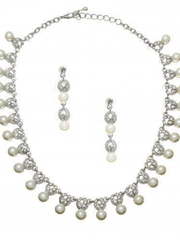 Комплект колье и серьги  NB16 из Посеребренная бижутерия от Love Wedding Couture 1