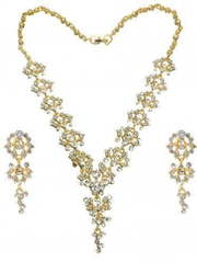 Комплект колье и серьги NB17g из Позолоченная бижутерия от Love Wedding Couture 1