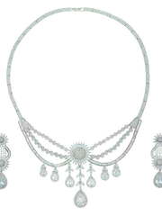 Комплект колье и серьги SN02538 из Посеребренная бижутерия от Love Wedding Couture 1