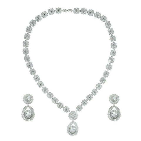 Комплект колье и серьги GLN0116 из Посеребренная бижутерия от Love Wedding Couture 1