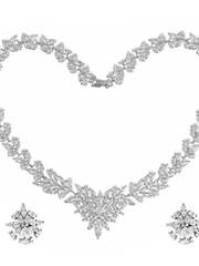 Комплект колье и серьги N20 из Посеребренная бижутерия от Love Wedding Couture 1