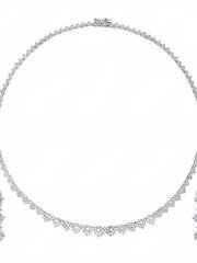 Комплект колье и серьги N28 из Посеребренная бижутерия от Love Wedding Couture 1