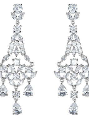 Серьги  A8708-1 из Посеребренная бижутерия от Love Wedding Couture 1