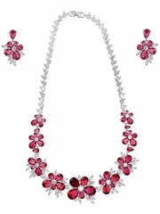 Комплект колье и серьги N31r из Посеребренная бижутерия от Love Wedding Couture 1