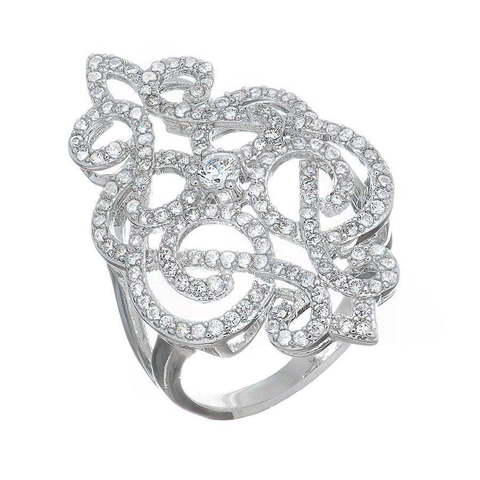 Помолвочное кольцо SJ14888 из Посеребренная бижутерия от Love Wedding Couture 1