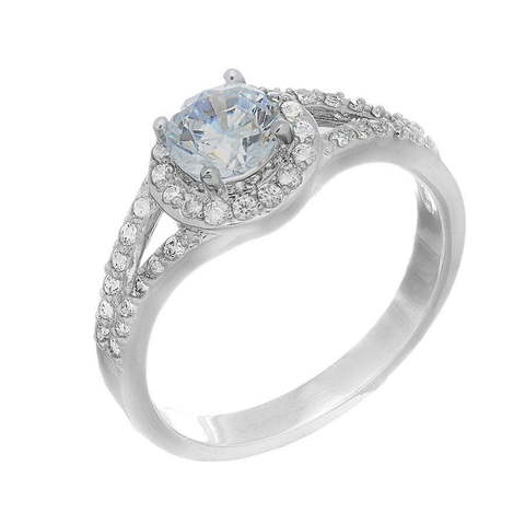 Помолвочное кольцо SJ12260 из Посеребренная бижутерия от Love Wedding Couture 1