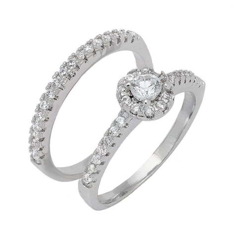 Помолвочное кольцо SJ15671 из Посеребренная бижутерия от Love Wedding Couture 1