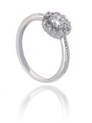 Помолвочное кольцо R06 из Посеребренная бижутерия от Love Wedding Couture 1