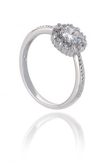 Помолвочное кольцо R06 из Посеребренная бижутерия от Love Wedding Couture 1