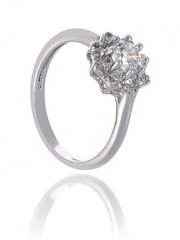 Помолвочное кольцо R07 из Посеребренная бижутерия от Love Wedding Couture 1