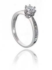 Помолвочное кольцо R09 из Посеребренная бижутерия от Love Wedding Couture 1